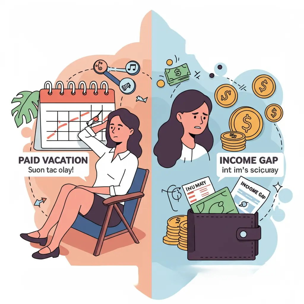 Summer Break Paid Vacation or Income Gap