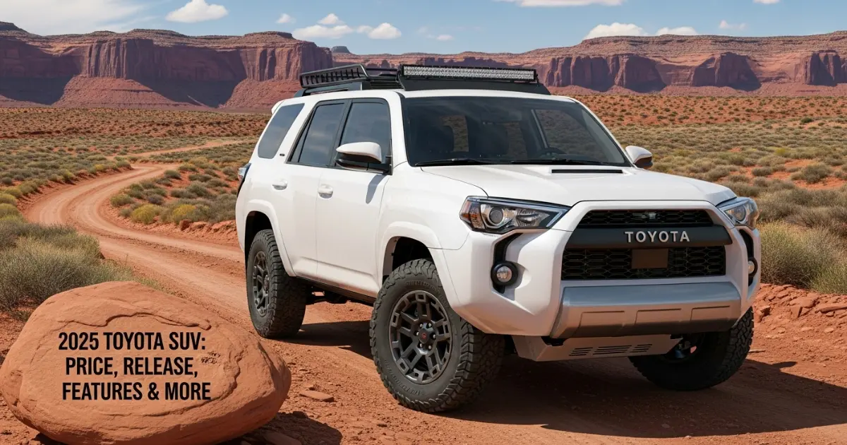 Toyota 2025 SUV: Price, Release Date & Global Availability